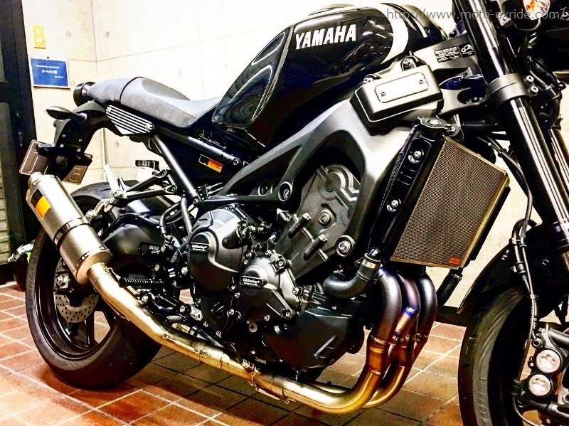 YAMAHA(ヤマハ)XSR900 Ω-nspマフラー チタン製取付カスタム/MOTO-EXRIDE(モトエクスライド)