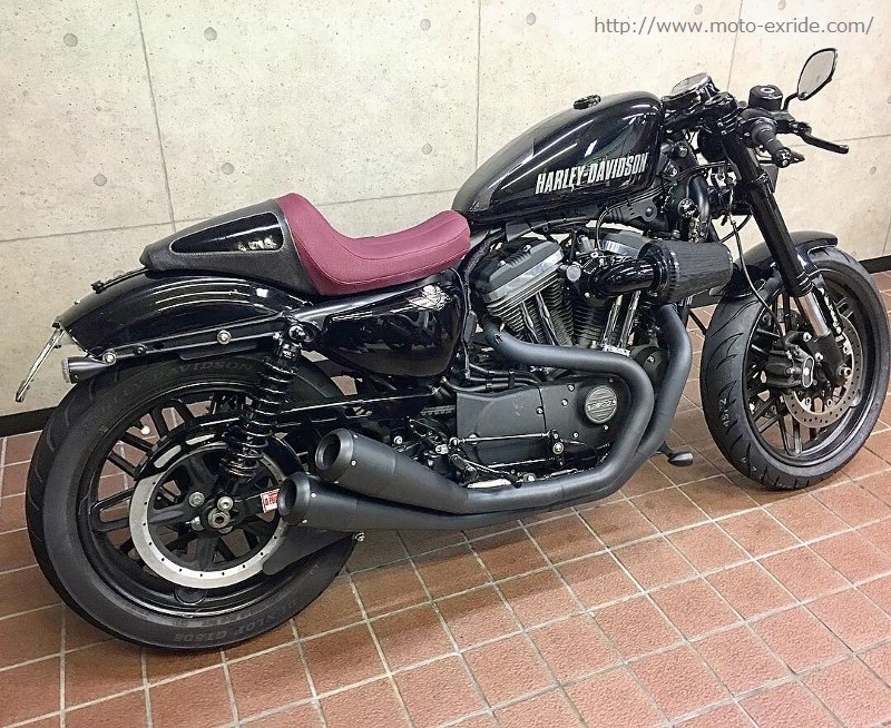 Harley-Davidson(ハーレーダビットソン) ROADSTER シートカスタム　ななめ後方/MOTO-EXRIDE(モトエクスライド)